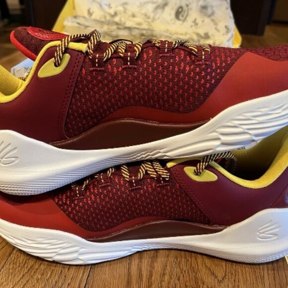 Under Armour Curry 11 Fire Red Unisex Men 11.5/Women 13 - Picture 1 of 7